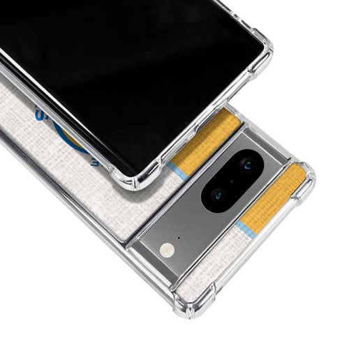 NBA Golden State Warriors Canvas Google Pixel 7a Clear Case